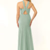 Elegant Bridesmaid Dress – A-Line Chiffon with Pleated Detail