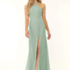 Elegant Bridesmaid Dress – A-Line Chiffon with Pleated Detail