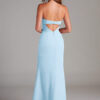 Custom Bridesmaid Dress – Strapless with Keyhole & Leg Slit