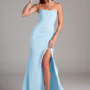 Custom Bridesmaid Dress – Strapless with Keyhole & Leg Slit