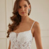 Elegant Custom Wedding Dress – Beaded Lace & Chapel Train