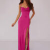 Custom Bridesmaid Dress – Sweetheart Neckline & Leg Slit
