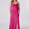 Custom Bridesmaid Dress – Sweetheart Neckline & Leg Slit