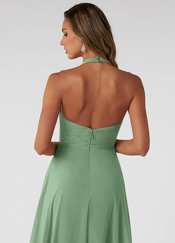 Elegant Custom Bridesmaid Dress – Pleated Chiffon