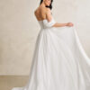 Elegant A-Line Wedding Dresses with Sweetheart Neckline & Off The Shoulder Sleeves