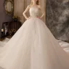Sequin Strapless A-Line Gown