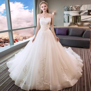 Strapless Court Train Gown