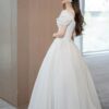 French Off-Shoulder Gown