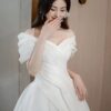 French Off-Shoulder Gown