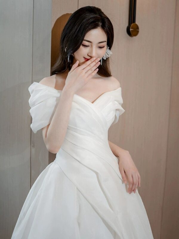 French Off-Shoulder Gown
