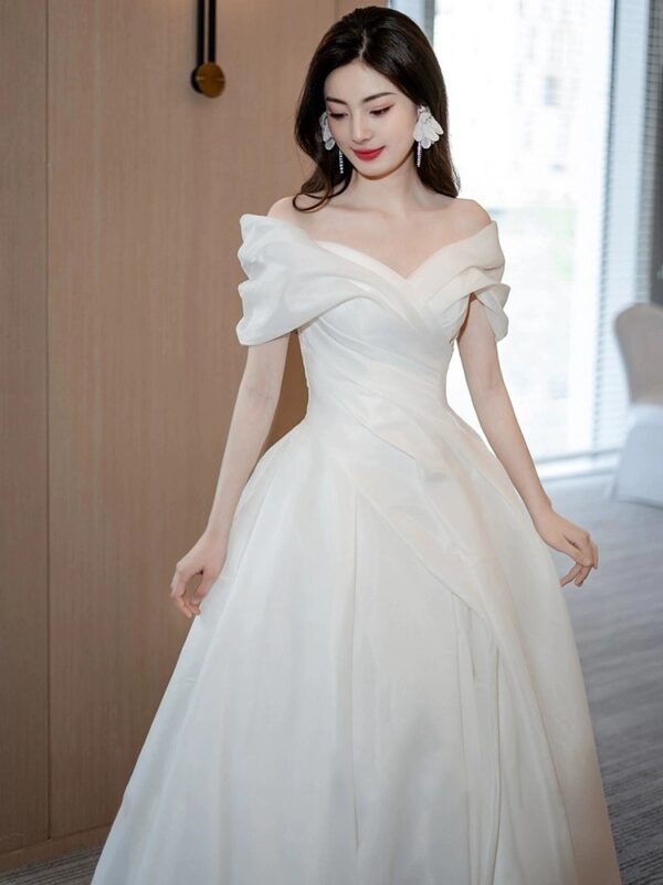 French Off-Shoulder Gown