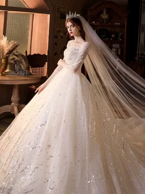 French Princess Forest Gown