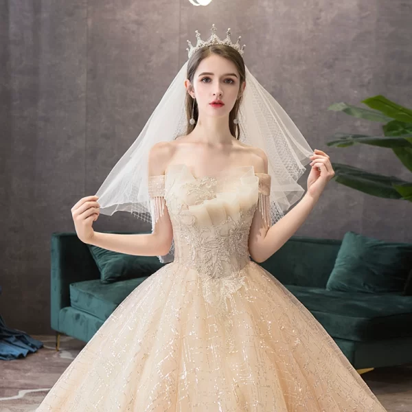 Starry Off-Shoulder Fairy Gown