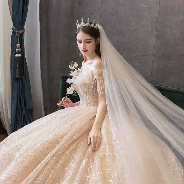 Starry Off-Shoulder Fairy Gown