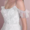 Princess Scoop Neck Tulle Wedding Dress