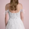 Princess Scoop Neck Tulle Wedding Dress