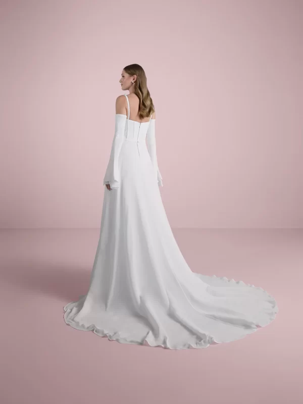 Sweetheart A-line Chiffon Wedding Dress