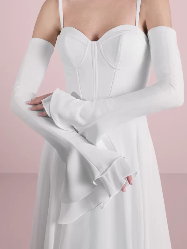Sweetheart A-line Chiffon Wedding Dress