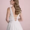 V-Neck A-Line Tulle Wedding Dress