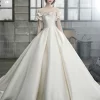 Off Shoulder Satin Gown