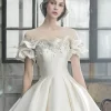Off Shoulder Satin Gown