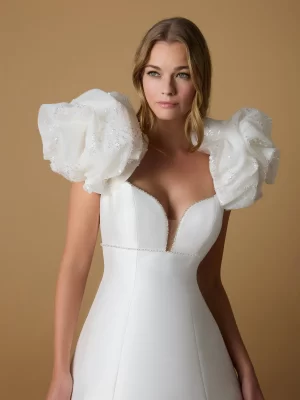 Sweetheart A-line Mikado Wedding Dress