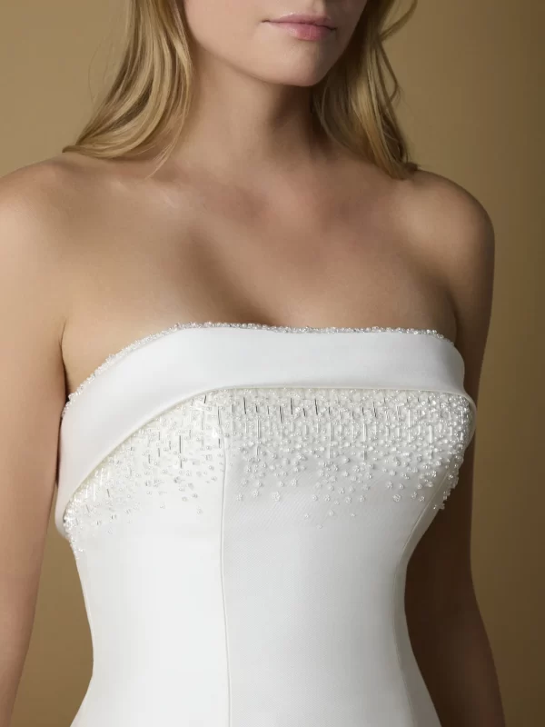 Strapless A-line Mikado Wedding Dress