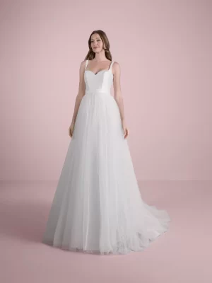 Sweetheart A-line Wedding Dress in Tulle