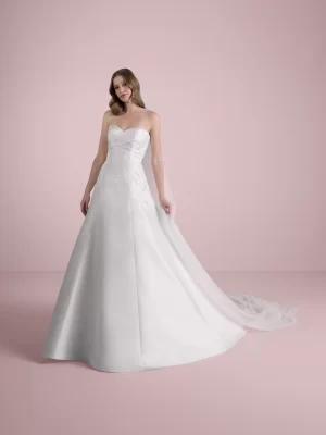 Sweetheart A-Line Mikado Wedding Dress