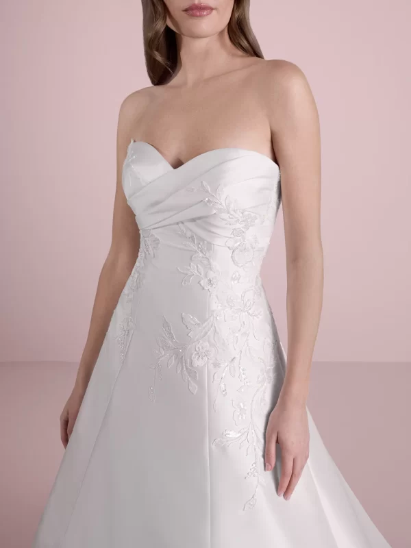 Sweetheart A-Line Mikado Wedding Dress