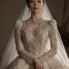 Lace Beaded French Gown
