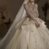 Lace Beaded French Gown