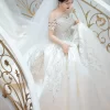 Satin Off-Shoulder Gown