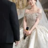 Satin Off-Shoulder Gown