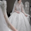 Sequin Beaded French Gown