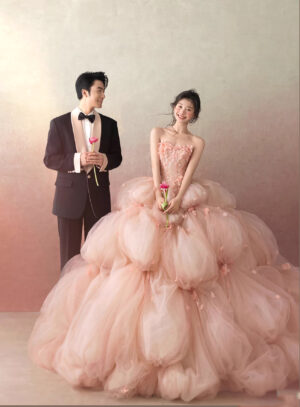 Floral Tulle Ball Gown