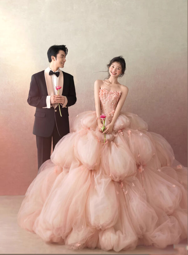 Floral Tulle Ball Gown