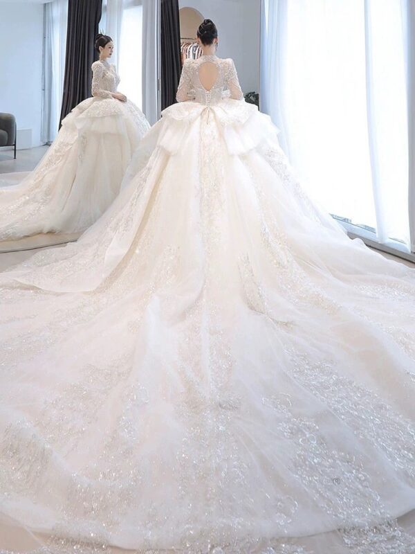 Vintage Long Sleeve Gown