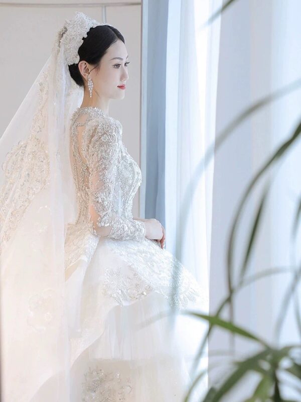 Vintage Long Sleeve Gown