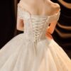 French Off-Shoulder Royal Gown