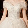 French Off-Shoulder Royal Gown