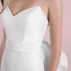 V-Neck Mermaid Wedding Dress in Mikado