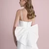 V-Neck Mermaid Wedding Dress in Mikado