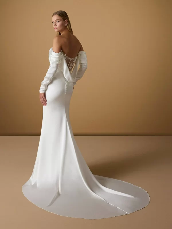 Sweetheart Mermaid Satin Wedding Dress