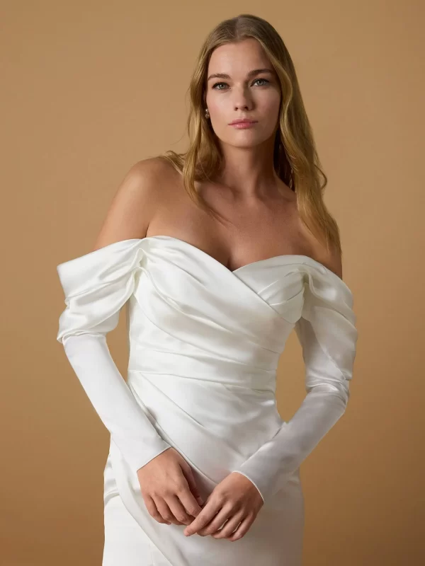 Sweetheart Mermaid Satin Wedding Dress