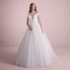 V-Neck Princess Tulle Wedding Dress