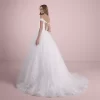 V-Neck Princess Tulle Wedding Dress