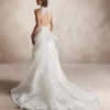 Lace Halter Column Wedding Dress